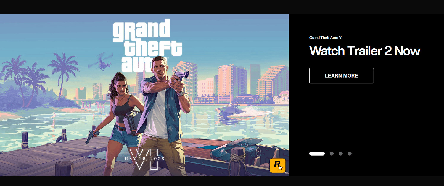 R星官網迎來大改 ：《GTA6》Logo變化 發售日期沒了！