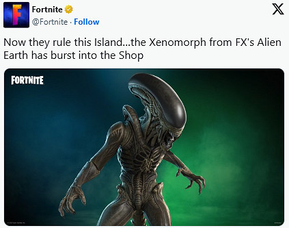 《堡壘之夜》萬聖節連動《異形》：上架至11月6日