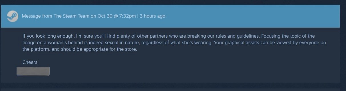 Steam拒遊戲上架：客服&#039;有屁股就不行&#039; 引雙重標準質疑