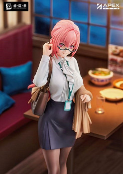 絕區零月城柳 OL風黑絲眼鏡盡顯成年人魅力 1/8 模型