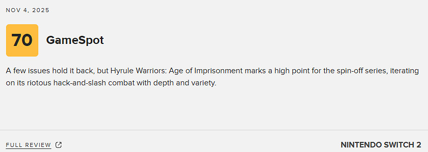 《塞爾達無雙封印戰記》M站均分79:展現了系列的新高峰 《塞爾達無雙封印戰記》M站均分79:展現了系列的新高峰