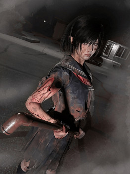 小姐姐曬出《沉默之丘f》超帥COS：戰損JK服手持鋼管！