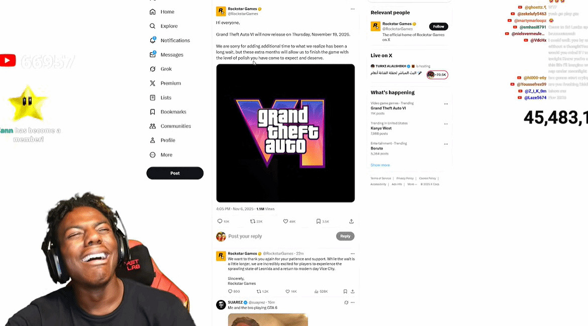 《GTA6》跳票後甲亢哥崩潰大哭!等它發售孩子都有了 《GTA6》跳票後甲亢哥崩潰大哭!等它發售孩子都有了