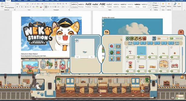 讓貓貓陪你工作 可當桌面的遊戲《貓咪列車長》公開 讓貓貓陪你工作 可當桌面的遊戲《貓咪列車長》公開