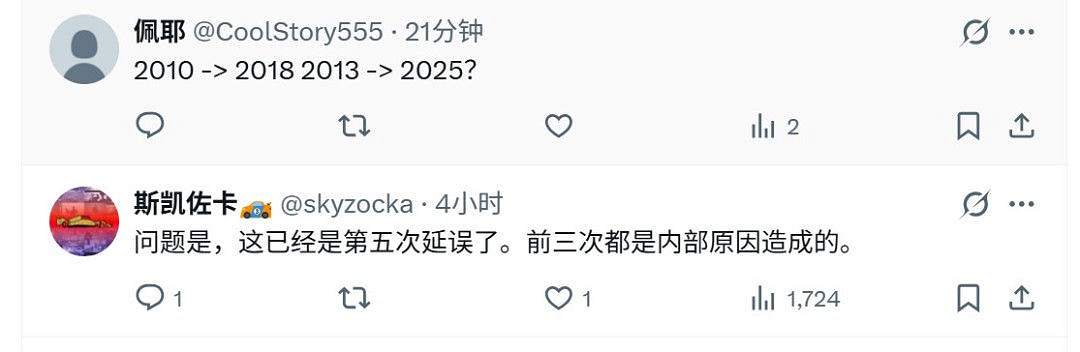 參照大表哥2跳票先例 網友推測GTA6此次為最終延期 參照大表哥2跳票先例 網友推測GTA6此次為最終延期