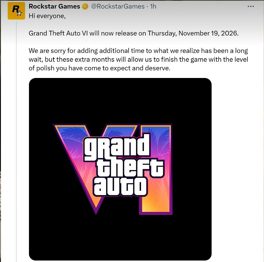 我們真不跳了!T2執行官對《GTA6》新發售日充滿信心 我們真不跳了!T2執行官對《GTA6》新發售日充滿信心