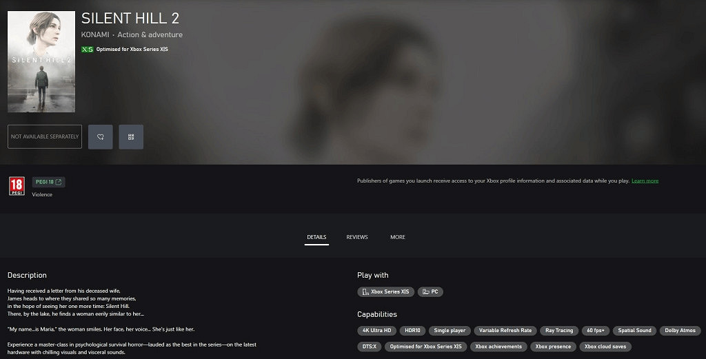 《沉默之丘2RE》Xbox發售日泄露！預計11月21日登陸