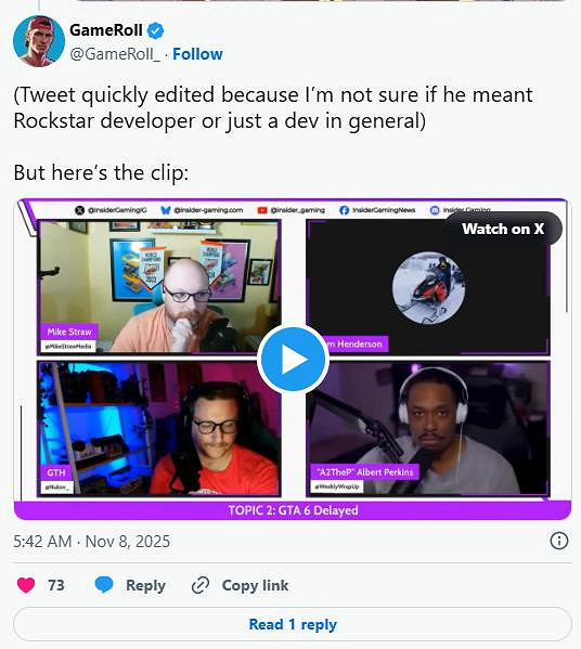 GTA6延期將損失6000萬美元？外媒：小錢！不值一提