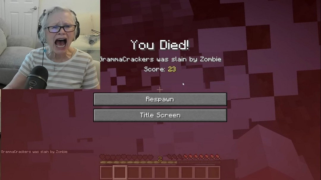 《當個創世神麥塊》直播驚現狂暴奶奶？遊戲操作引觀眾驚歎！