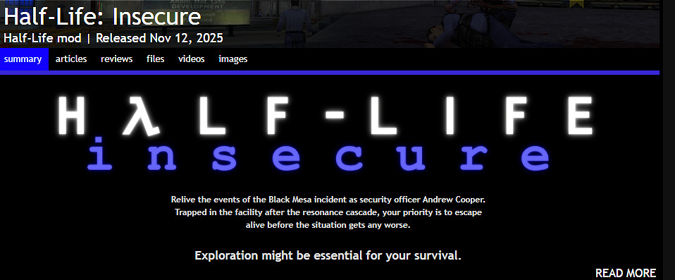 《戰慄時空》新MOD發布:聚焦保安員逃生歷程的全新故事 《戰慄時空》新MOD發布:聚焦保安員逃生歷程的全新故事