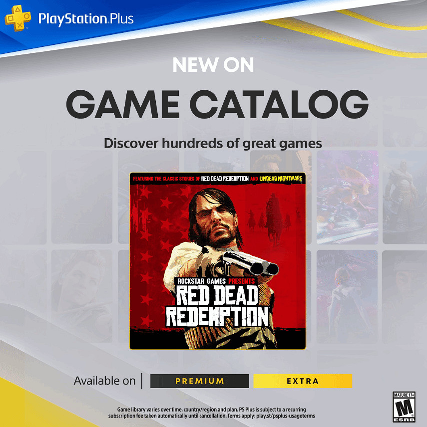 《荒野大鏢客:救贖》同步入庫PS+二三檔！12月2日上線