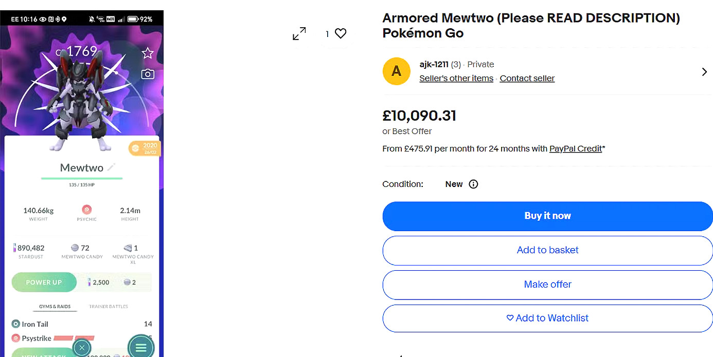 涉嫌違規！《寶可夢GO》伽勒爾急凍鳥掛牌1.3萬美元