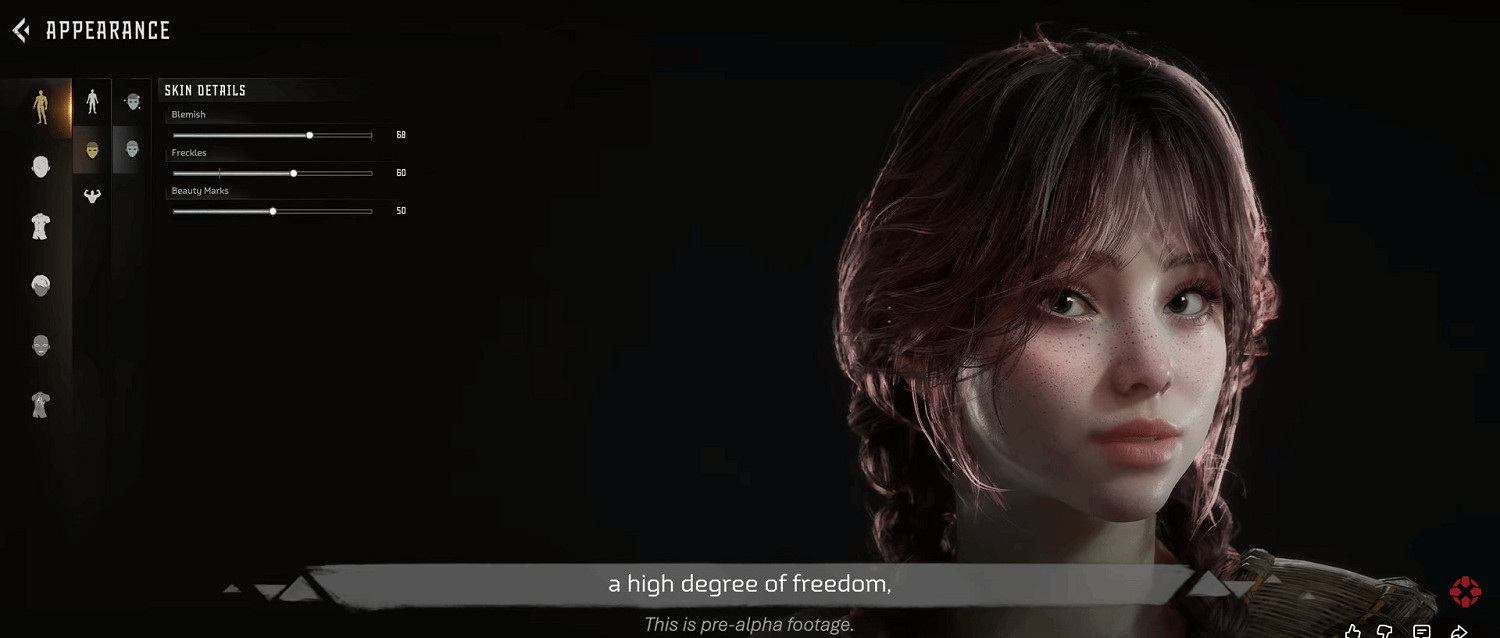 《地平線》MMORPG實機展示公布:玩家可自由捏臉 《地平線》MMORPG實機展示公布:玩家可自由捏臉