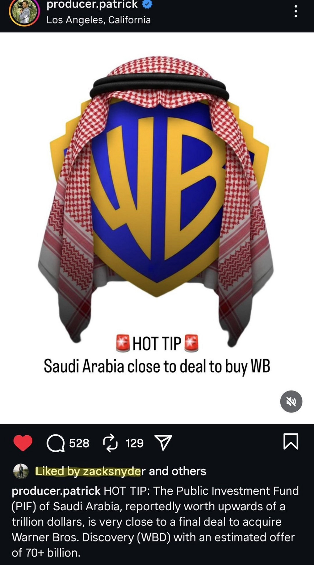 曝沙烏地阿拉伯收購華納兄弟"只差簽字"!DC與HBO等資產將易主 曝沙烏地阿拉伯收購華納兄弟"只差簽字"!DC與HBO等資產將易主