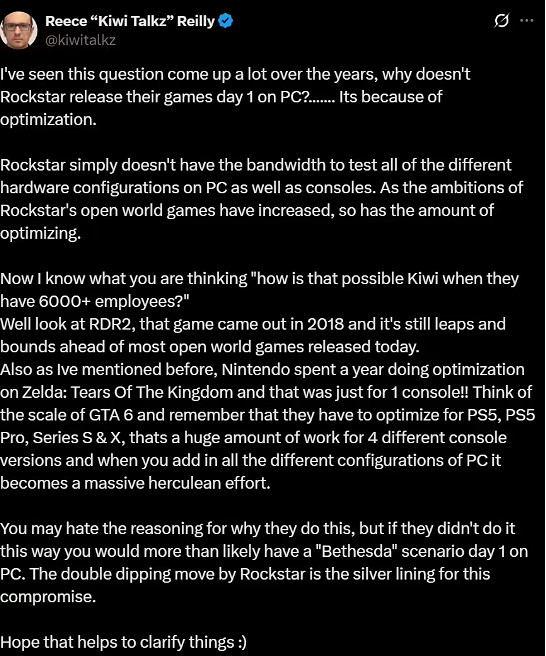 消息人士分析R星遊戲首發不登陸PC的原因:優化問題! 消息人士分析R星遊戲首發不登陸PC的原因:優化問題!