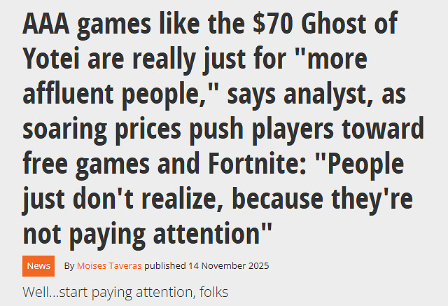 資深記者調查顯示:因生活成本上漲 遊戲消費兩極分化 資深記者調查顯示:因生活成本上漲 遊戲消費兩極分化