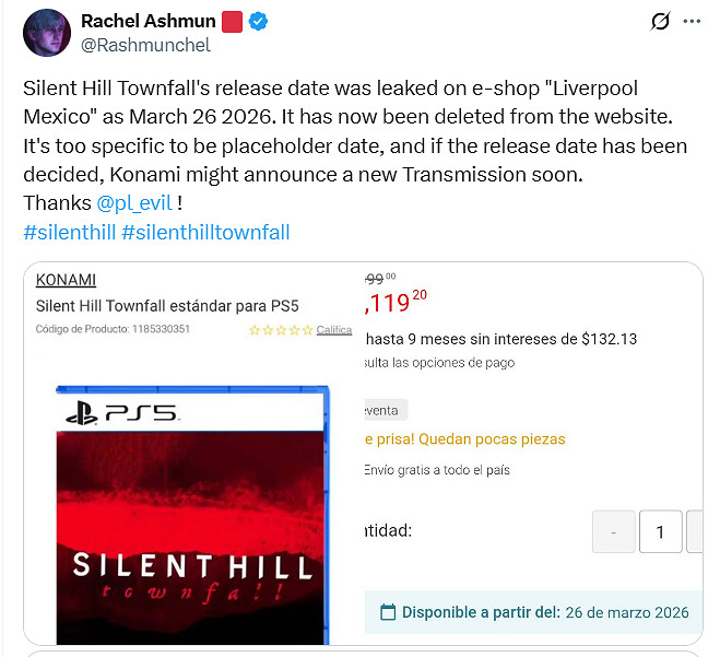 《沉默之丘Townfall》發售日泄露:2026年3月26日! 《沉默之丘Townfall》發售日泄露:2026年3月26日!