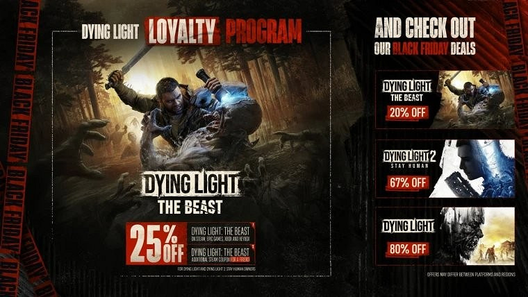 Techland推出《垂死之光》忠誠計劃 購買享專屬折扣 Techland推出《垂死之光》忠誠計劃 購買享專屬折扣