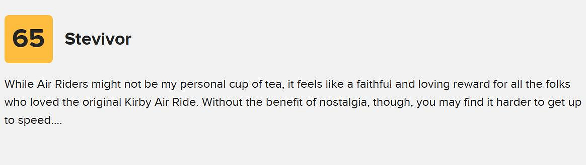 《星之卡比:天空騎士》M站78分:遠超《馬車世界》! 《星之卡比:天空騎士》M站78分:遠超《馬車世界》!