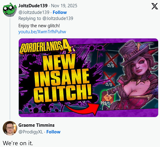 《邊緣禁地4》驚現技能點複製漏洞!官方正在修復 《邊緣禁地4》驚現技能點複製漏洞!官方正在修復