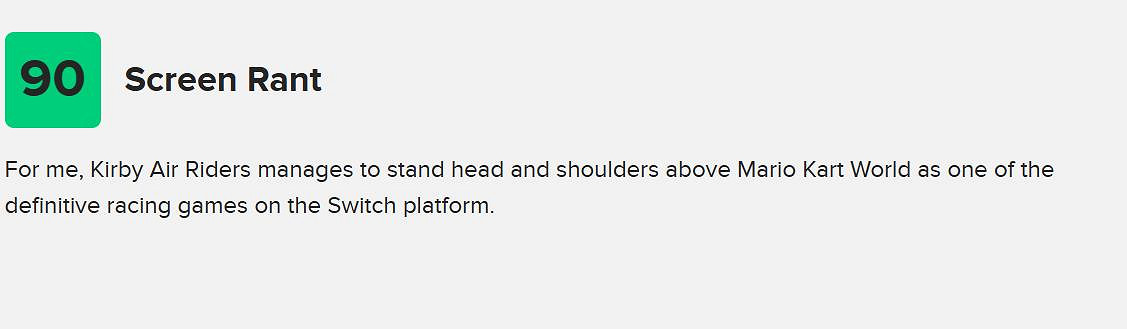 《星之卡比:天空騎士》M站78分:遠超《馬車世界》! 《星之卡比:天空騎士》M站78分:遠超《馬車世界》!