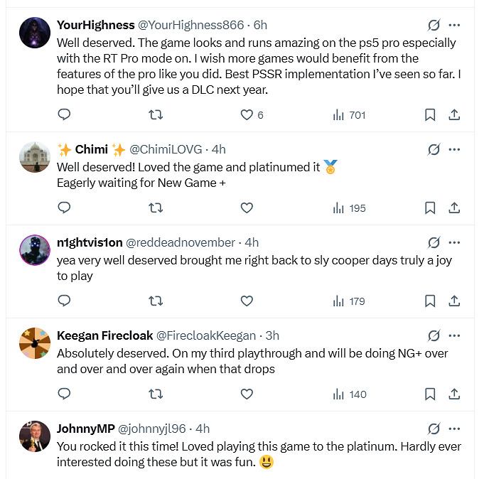 《羊蹄山之魂》榮獲金搖桿年度主機遊戲！開發商祝賀