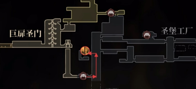 《空洞騎士：絲之歌》全地圖師位置 (第9頁：聖堡工廠)