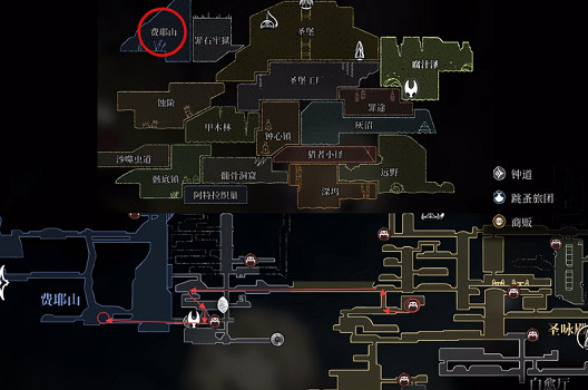 《空洞騎士：絲之歌》全地圖師位置 (第13頁：費耶山地圖)