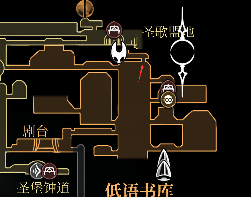 《空洞騎士絲之歌》低語書庫地圖獲得方法