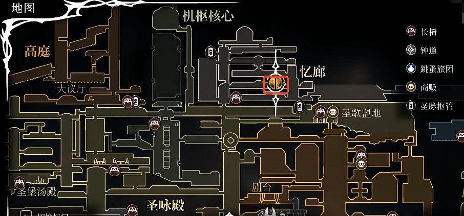 《空洞騎士絲之歌》犀角掘地獸位置介紹