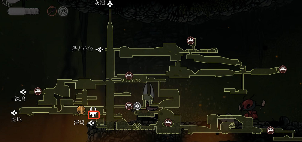 《空洞騎士絲之歌》犀角掘地獸位置介紹