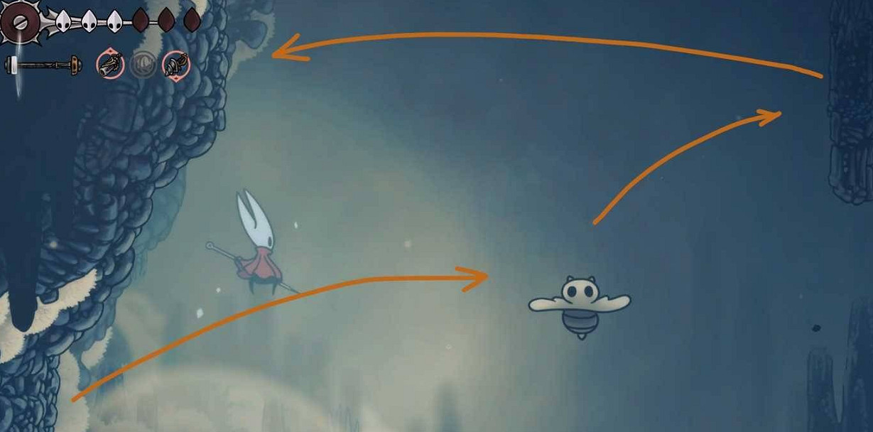 《空洞騎士絲之歌》二段跳解鎖方式