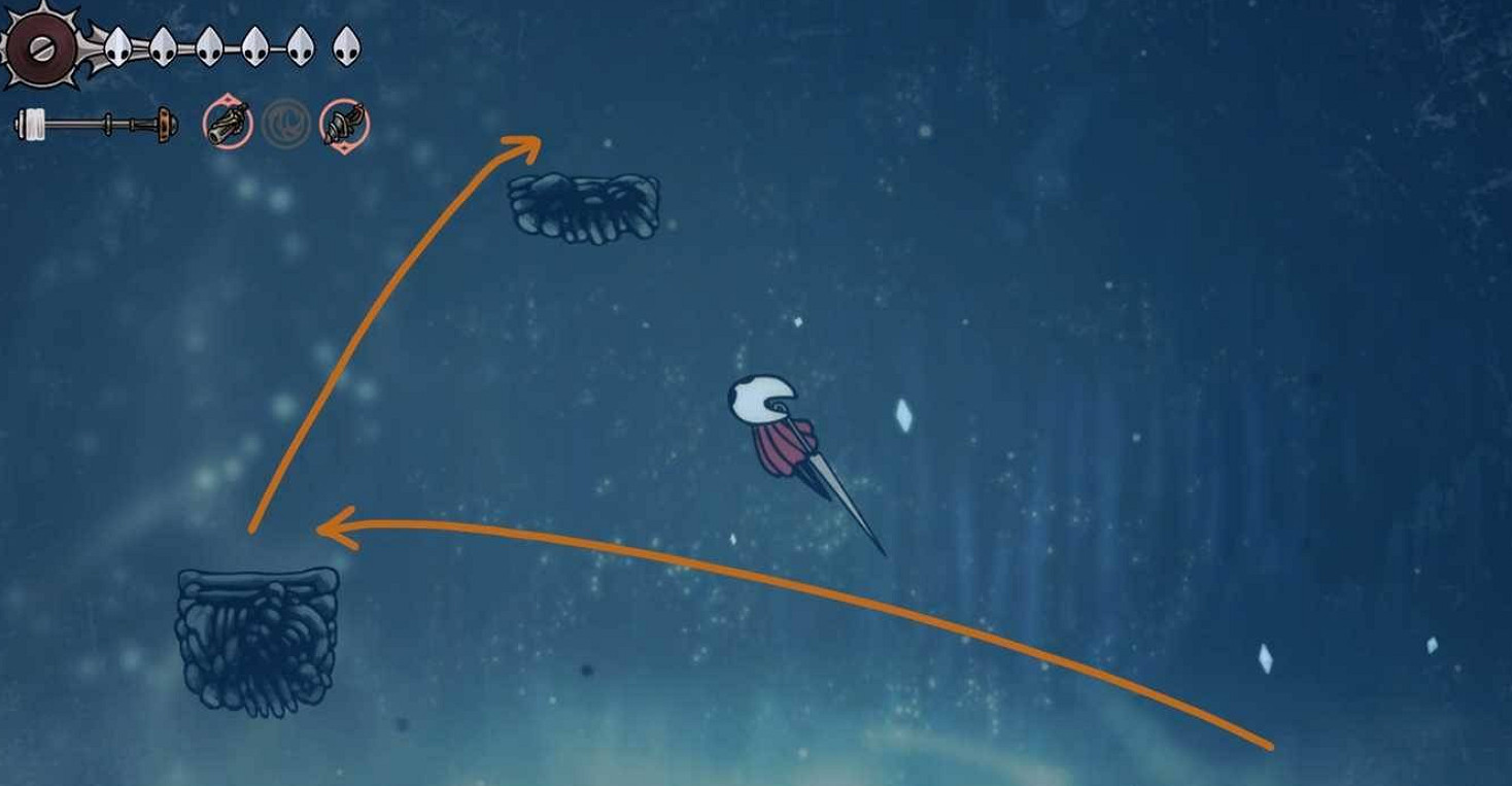 《空洞騎士絲之歌》二段跳解鎖方式