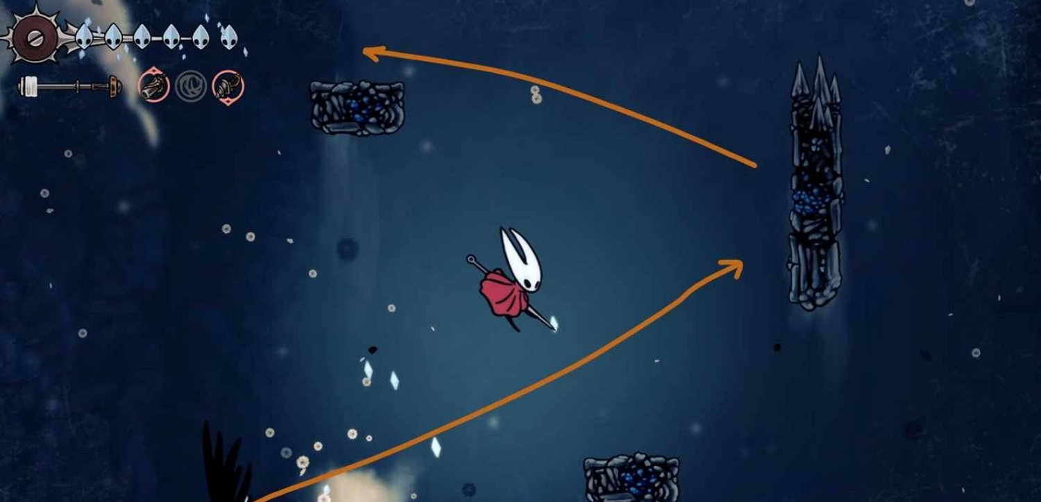 《空洞騎士絲之歌》二段跳解鎖方式