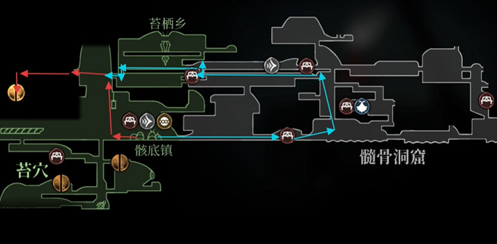 《空洞騎士絲之歌》面甲殘片全收集 (第2頁：沙噬蟲道)