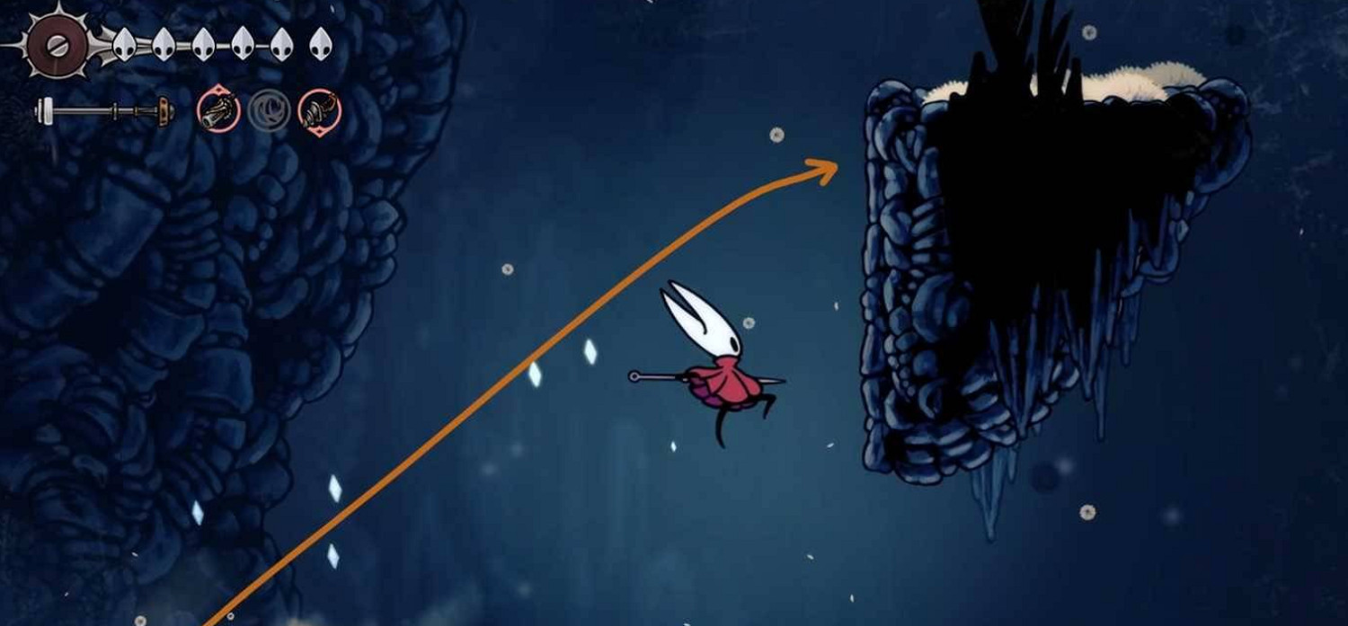 《空洞騎士絲之歌》二段跳解鎖方式