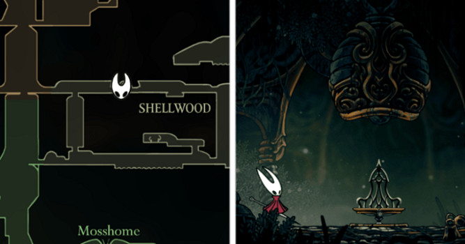 《空洞騎士：絲之鴿》全地圖流程路線圖文攻略 (第11頁：甲木林→蝕階)