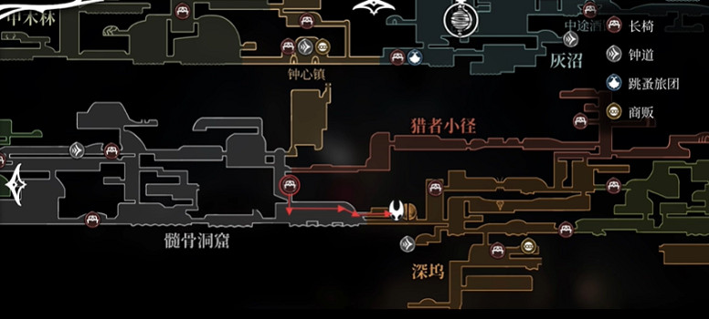 《空洞騎士絲之歌》面甲殘片全收集 (第5頁：髄骨洞窟)