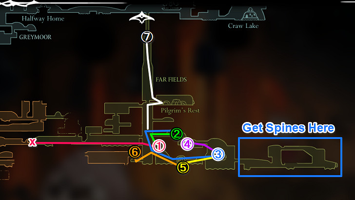 《空洞騎士：絲之鴿》全地圖流程路線圖文攻略