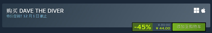 好評如潮《潛水員戴夫》開啟史低促銷！Steam僅售約新台幣191元