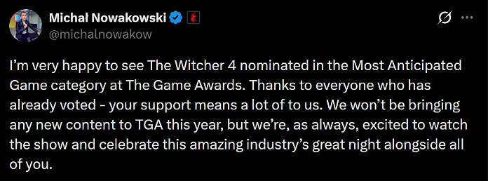 早報:《仁王3》新角色服部半藏公布 《巫師4》將缺席2025TGA典禮! 早報:《仁王3》新角色服部半藏公布 《巫師4》將缺席2025TGA典禮!