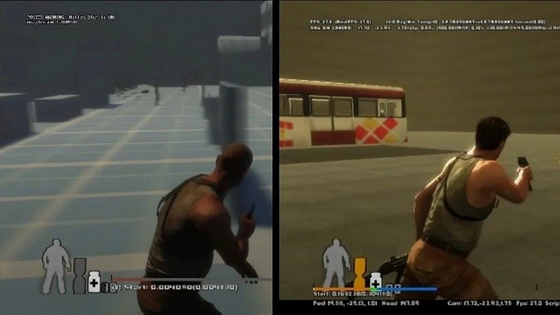 《馬克思佩恩3》早期版本開發圖曝光！UI曾多次調整