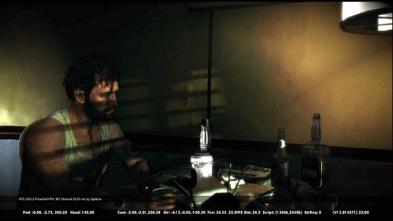 《馬克思佩恩3》早期版本開發圖曝光！UI曾多次調整