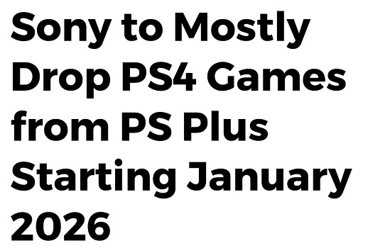 索尼官宣：明年起PS+服務重心轉向PS5！PS4內容淡出