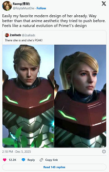 《銀河戰士P4》未戴頭盔的薩姆斯被讚：系列顏值巔峰!