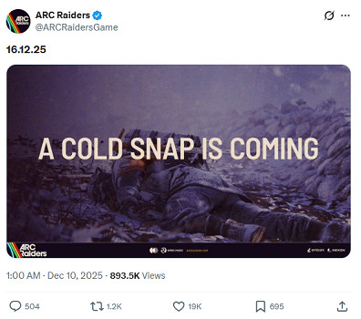 12月16日上線! 《弧光劫掠者》官宣推出“寒潮突襲“更新