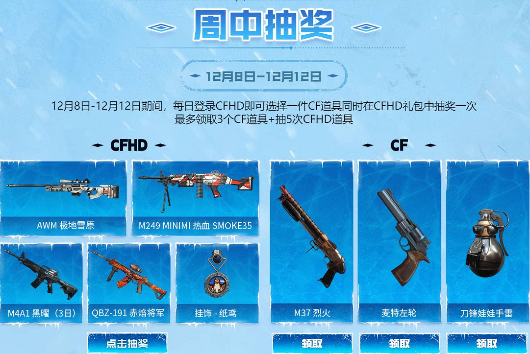 CFHD新版本上線 參與活動領取超多福利 CFHD新版本上線 參與活動領取超多福利