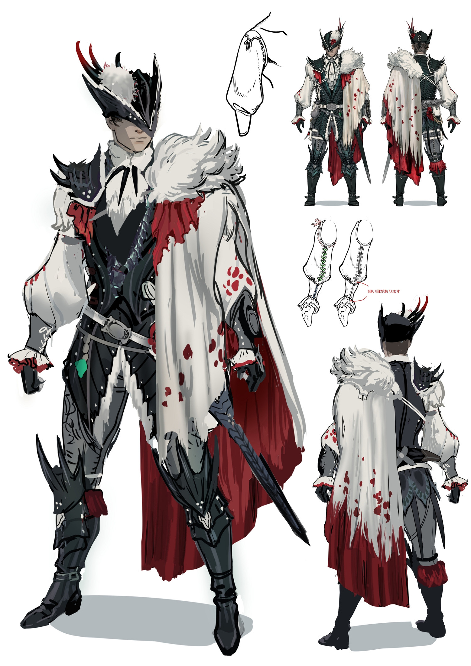 《魔物獵人:荒野》刺花蜘蛛原畫 哥特風裙底藏花海 《魔物獵人:荒野》刺花蜘蛛原畫 哥特風裙底藏花海