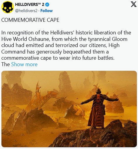 《絕地戰兵2》將為解放奧肖恩星的玩家發放專屬披風 《絕地戰兵2》將為解放奧肖恩星的玩家發放專屬披風