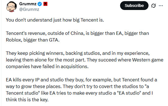 大佬的認可！馬斯克稱讚騰訊遊戲：他們很有品味